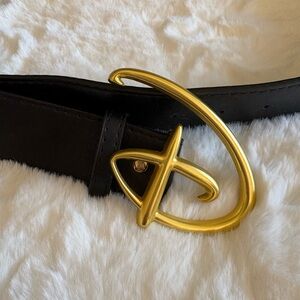 Buckle-Down Disney Black Belt with Gold Accent
